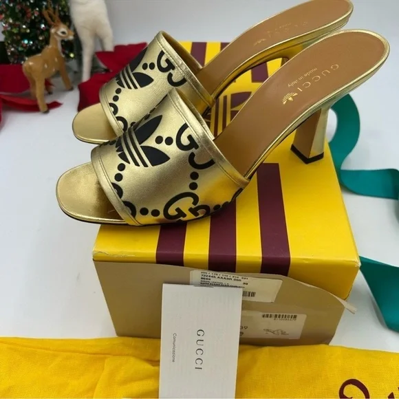 Women’s Gucci X Adidas slide sandal size 39 made in Italy - Picture 5 of 9